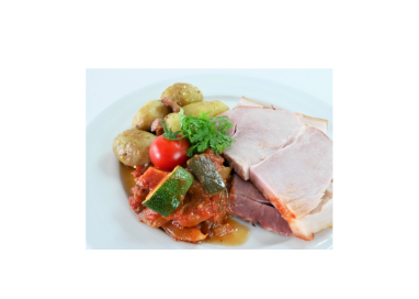 JAMBON A L'OS BRAISÉ +légumes (15 à 49 pers.)