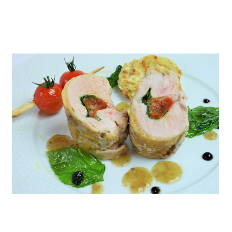 BALLOTINE DE PINTADE TOMATE BASILIC