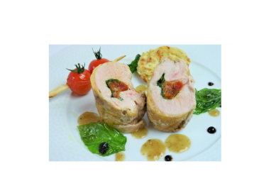 BALLOTINE DE PINTADE TOMATE BASILIC