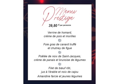 MENU PRESTIGE