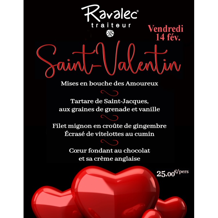 MENU DE LA SAINT VALENTIN